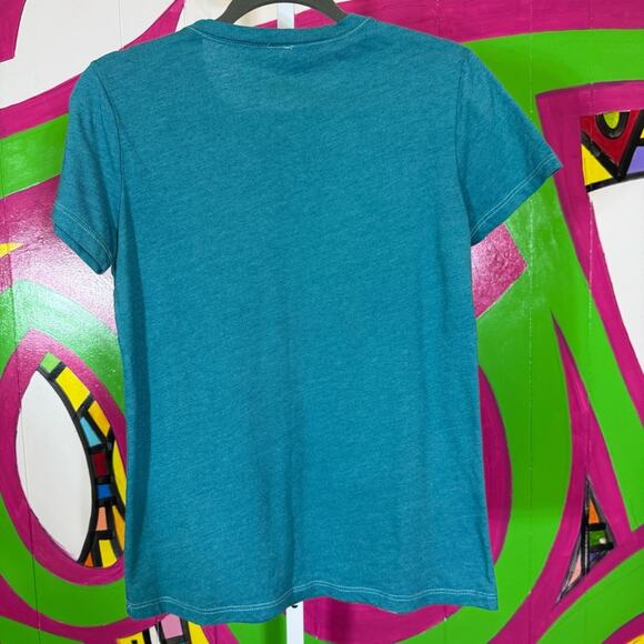 Cold Crush, Cedar Teal Camping Graphic Tee. Size Medium. Good used condition! - Picture 4 of 4